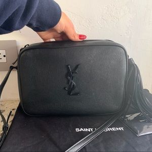 Saint Laurent Black Lou Camera Bag - AMAZING cond
